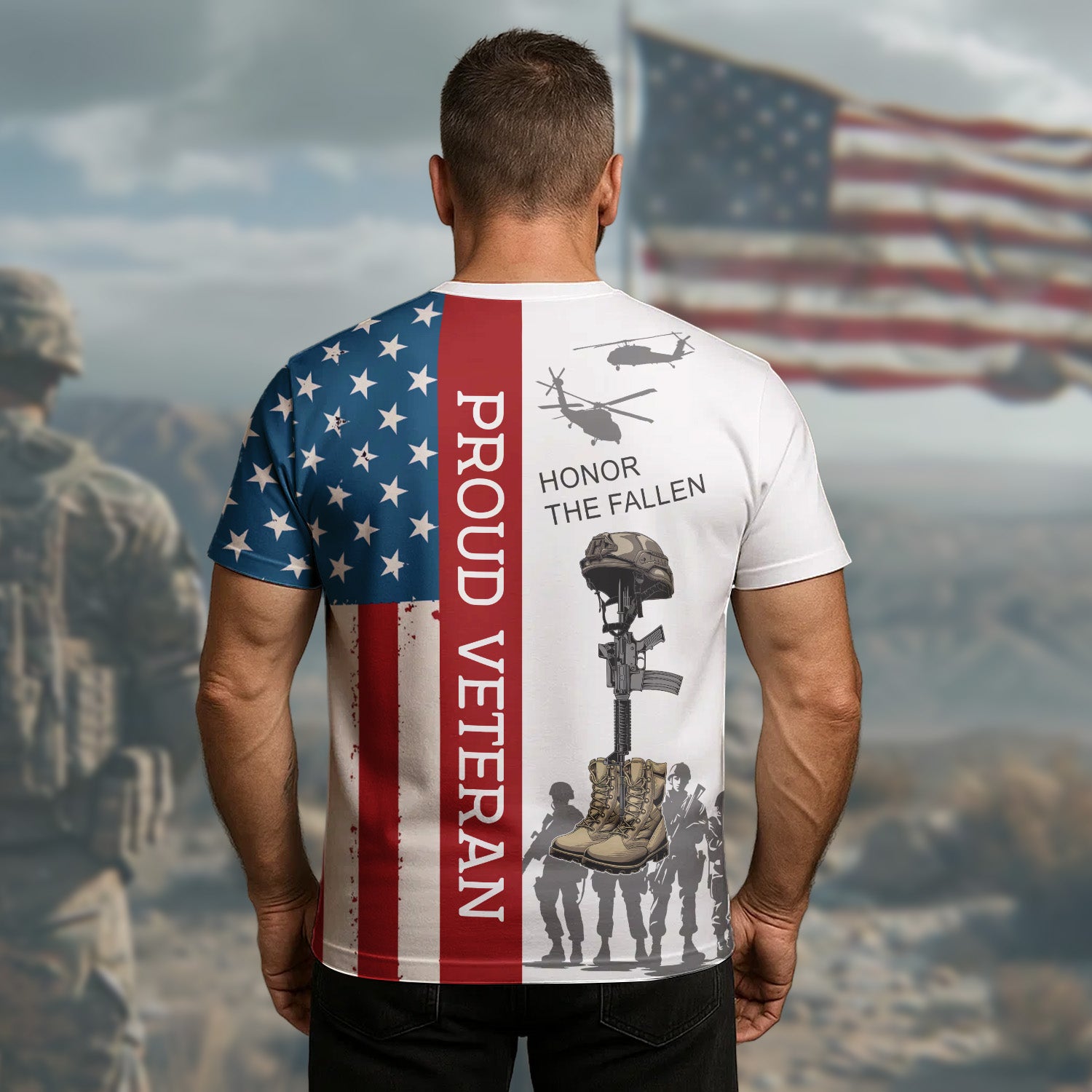 Proud Veteran Freedom Isn’t Free Honoring the Brave Who Paid the Price for Liberty and Country All-over Print T-Shirt