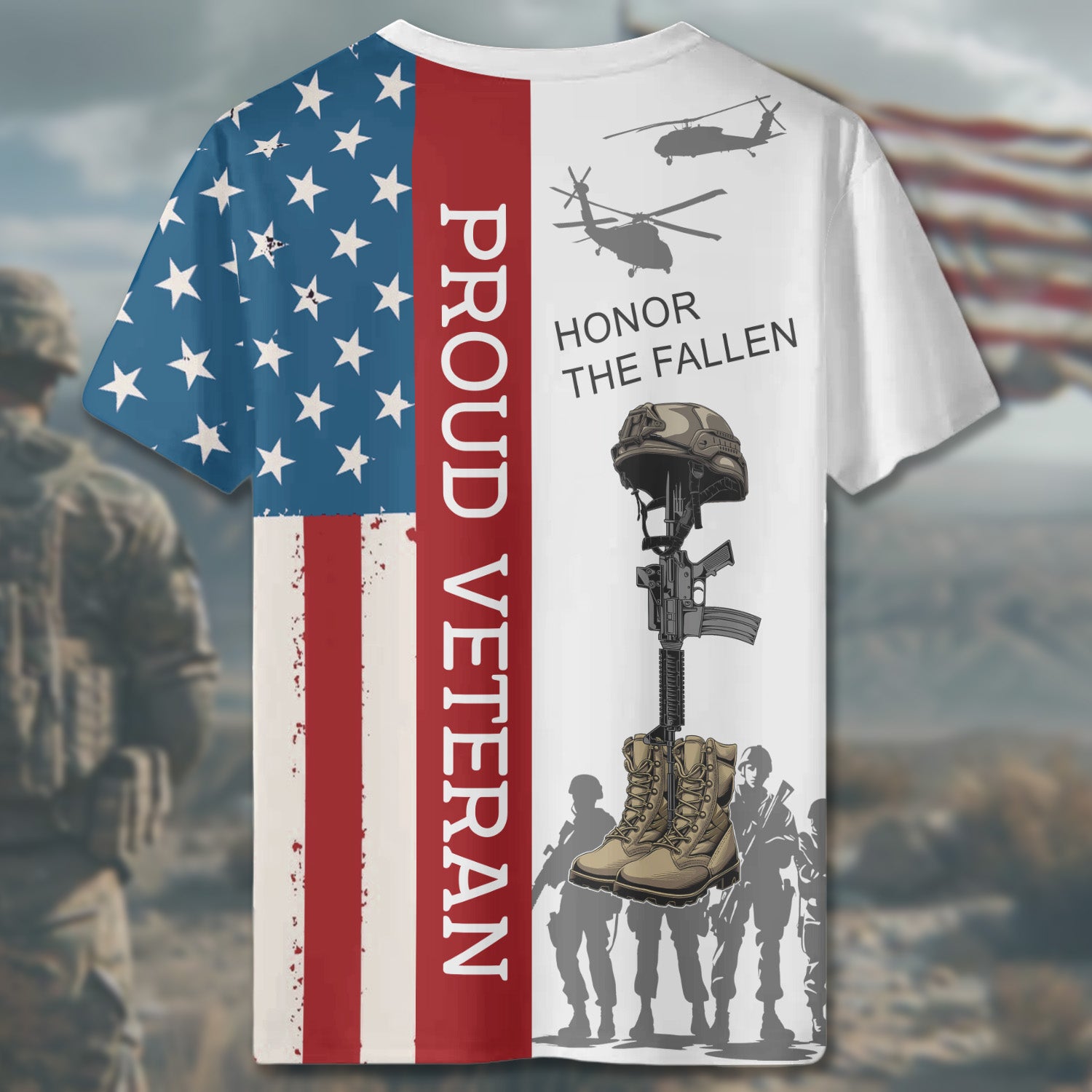 Proud Veteran Freedom Isn’t Free Honoring the Brave Who Paid the Price for Liberty and Country All-over Print T-Shirt
