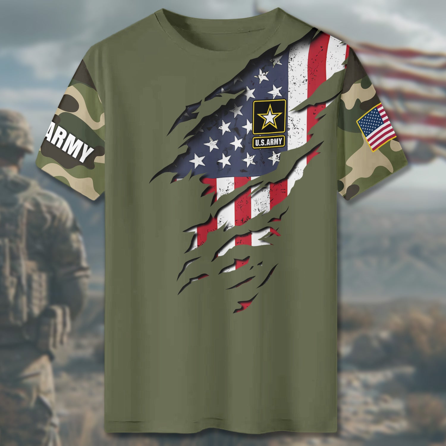 Warriors of Freedom Guardians of Honor Proud Veterans Who Serve with Courage and Integrity All-over Print T-Shirt