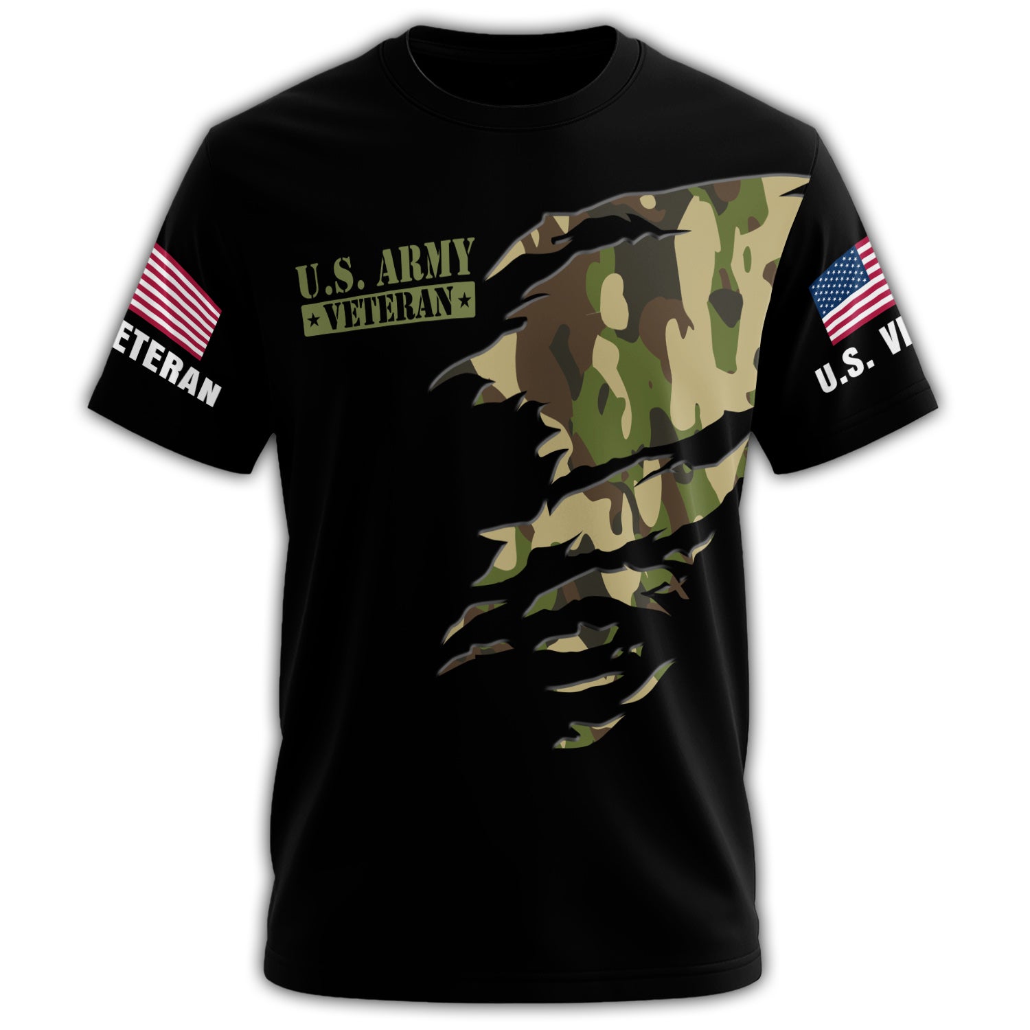 My Time in Uniform Is Over All-over Print T-Shirt Secondary image