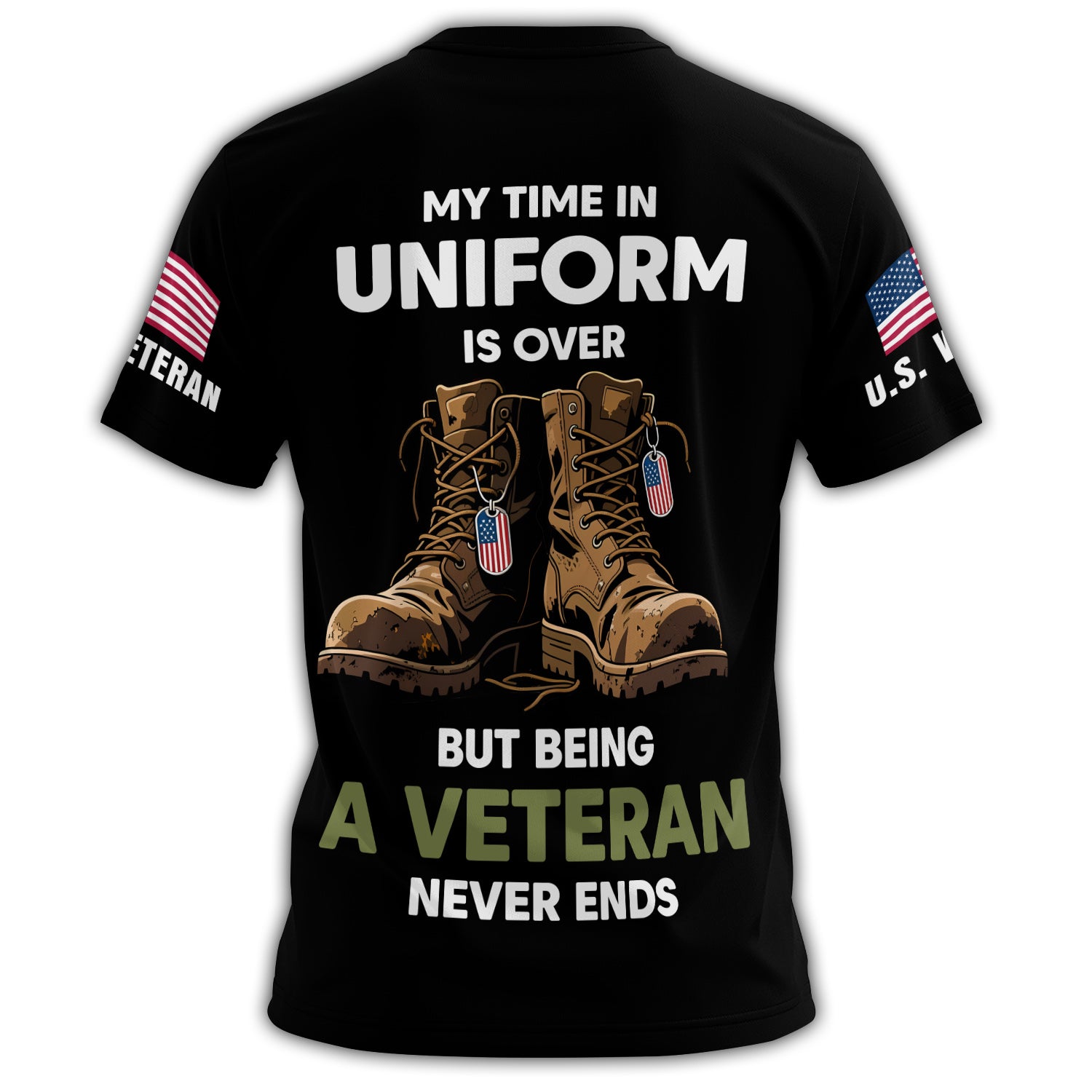 My Time in Uniform Is Over All-over Print T-Shirt