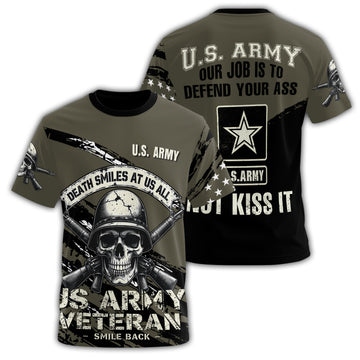 Death Smiles at Us All U.S. All-over Print T-Shirt