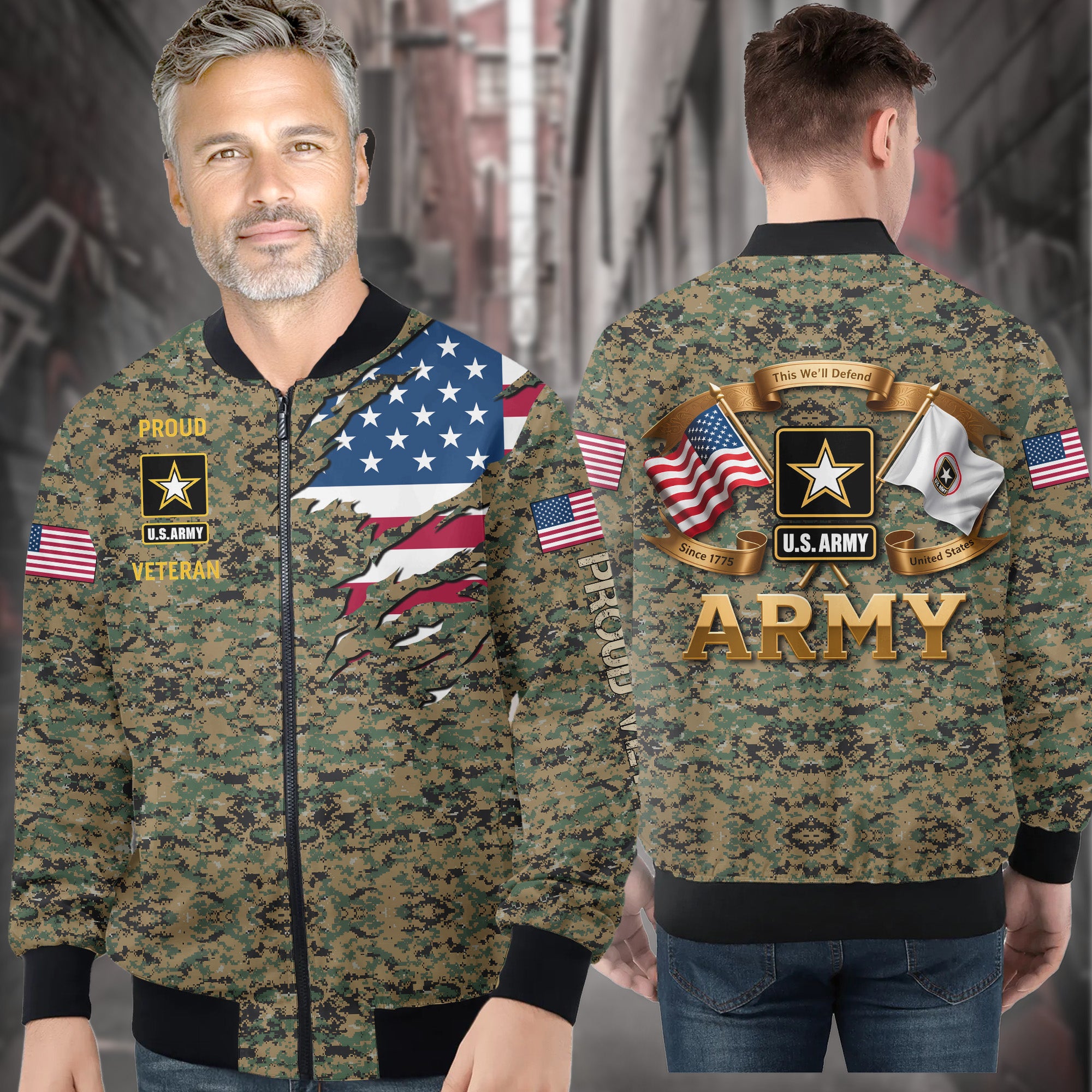 This We’ll Defend U.S. Army Since 1775 United States Army Legacy of Honor Duty and Strength All-over Print T-Shirt