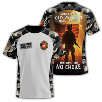 Behind Every Old Veteran All-over Print T-Shirt