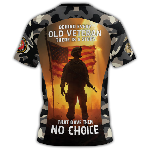 Behind Every Old Veteran All-over Print T-Shirt