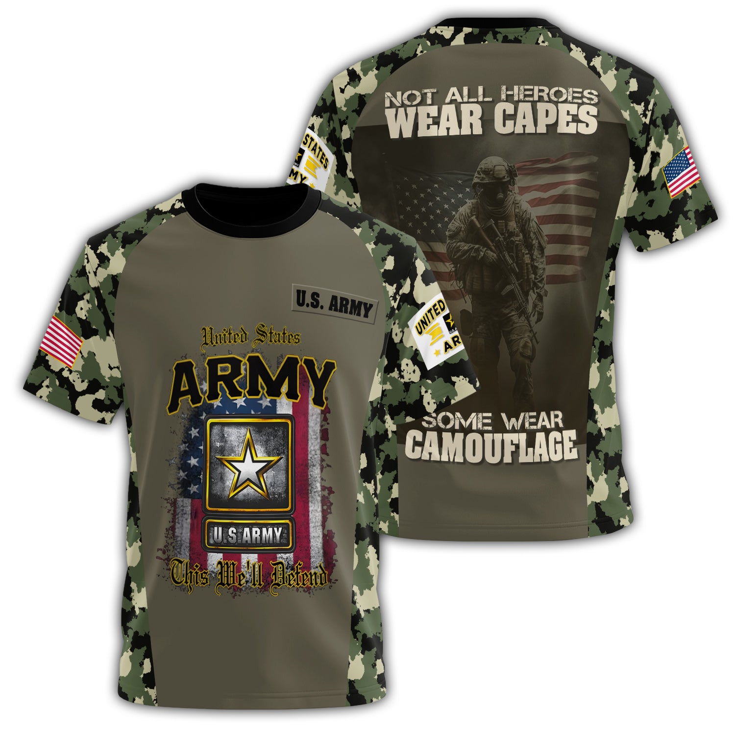 Not All Heroes Wear Capes All-over Print T-Shirt