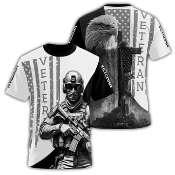 Veteran Proud Defender of All-over Print T-Shirt