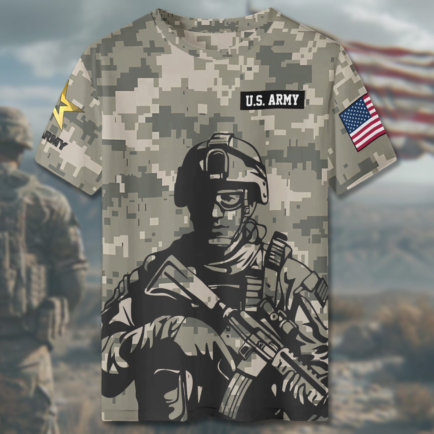 Veteran Born to Serve Ready to Burn Bright Living with Purpose Honor and Unshakable Pride All-over Print T-Shirt