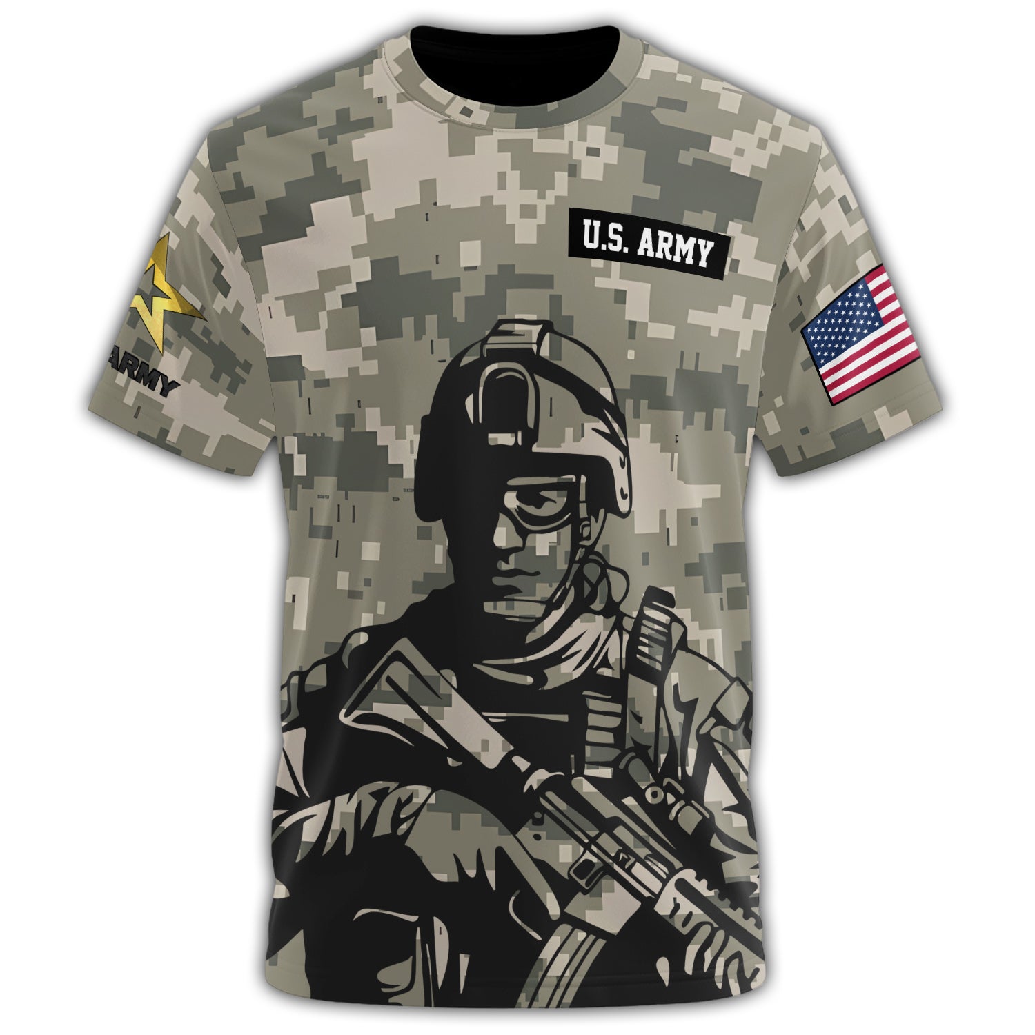 Veteran Born to Serve Ready All-over Print T-Shirt Secondary image