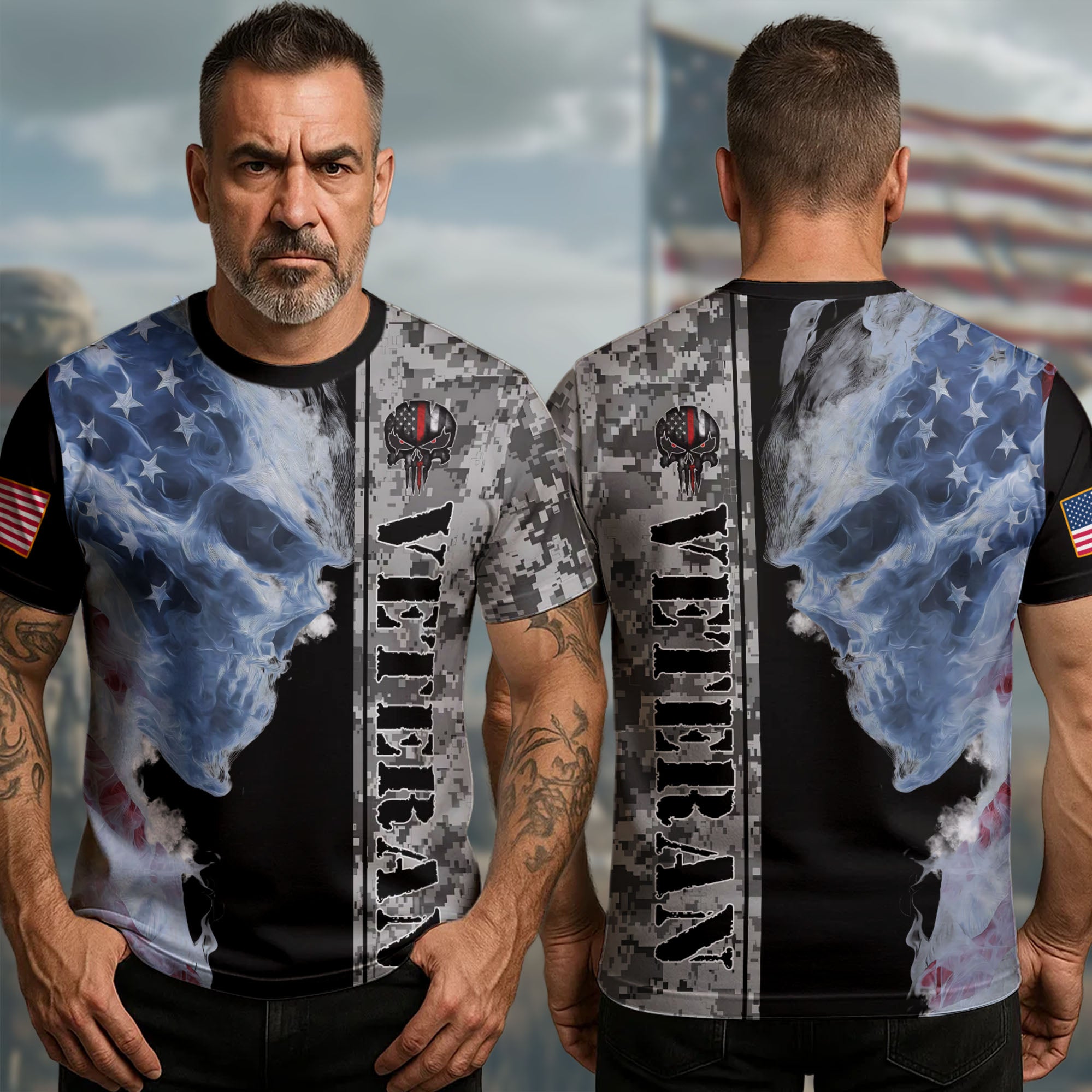 Veteran Defender of Freedom All-over Print T-Shirt