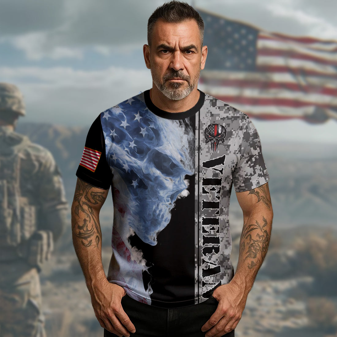 Veteran Defender of Freedom All-over Print T-Shirt