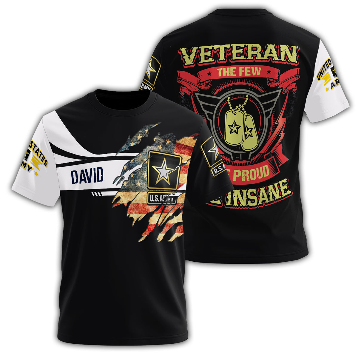 Veteran The All-over Print Personalized T-Shirt Main image