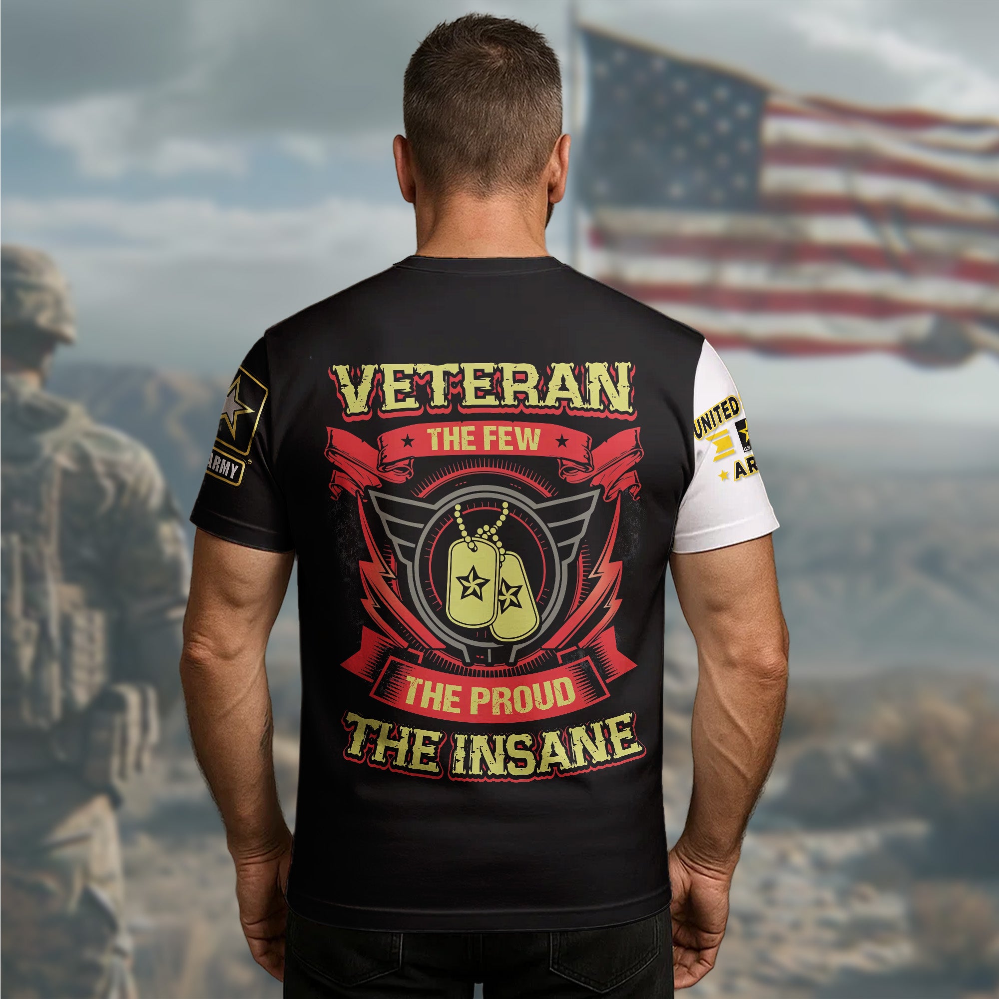 Veteran The All-over Print Personalized T-Shirt