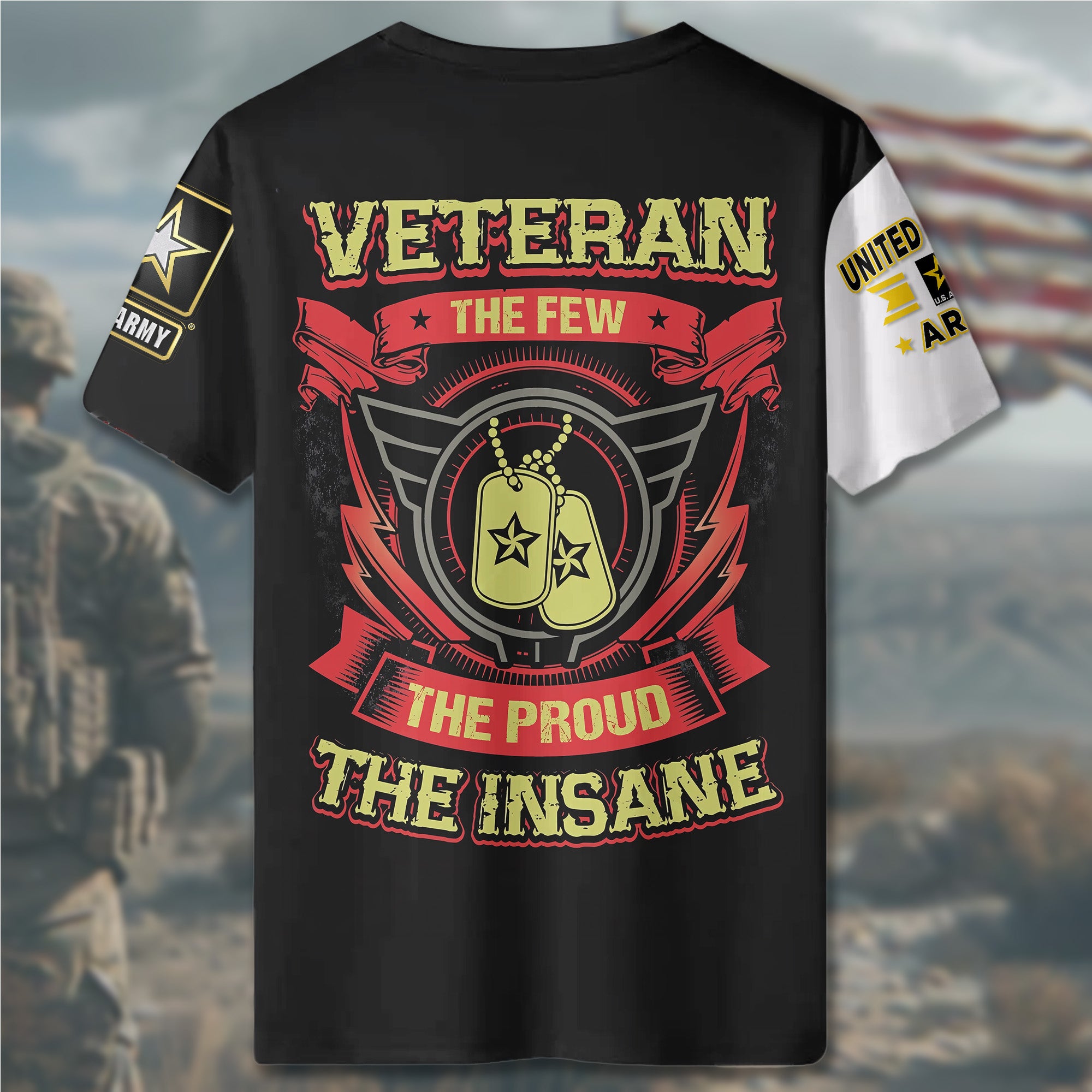 Veteran The All-over Print Personalized T-Shirt
