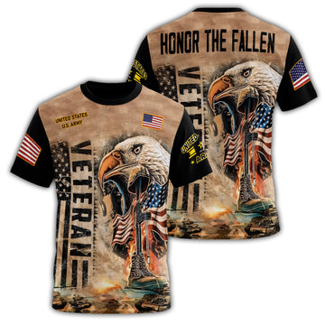 Veteran Honor the Fallen All-over Print T-Shirt