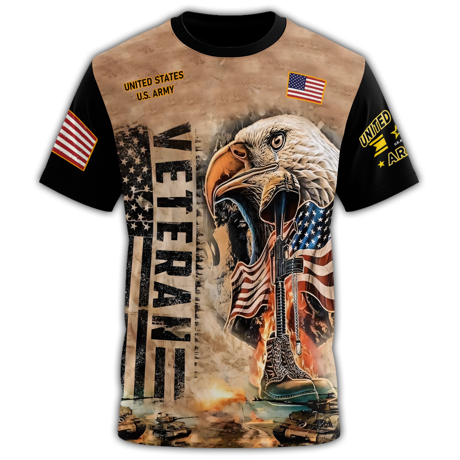 Veteran Honor the Fallen All-over Print T-Shirt Secondary image