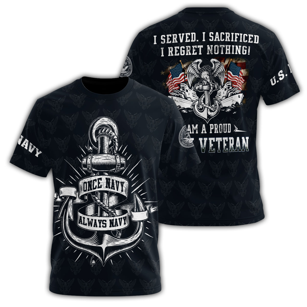 Once Navy Always Navy I All-over Print T-Shirt Main image