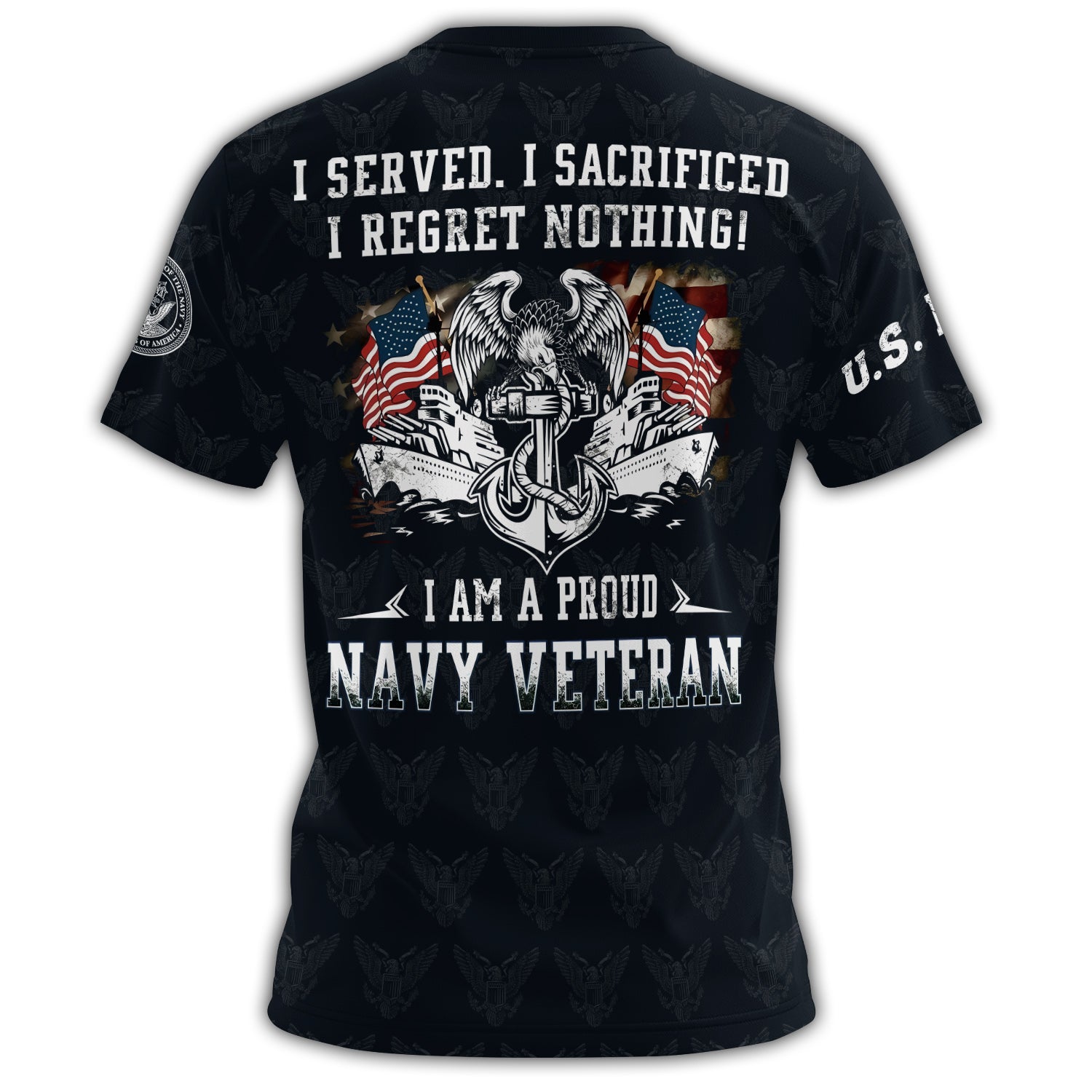 Once Navy Always Navy I All-over Print T-Shirt