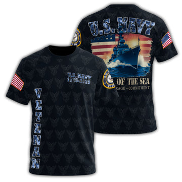 U.S. Navy Power of the Sea All-over Print T-Shirt