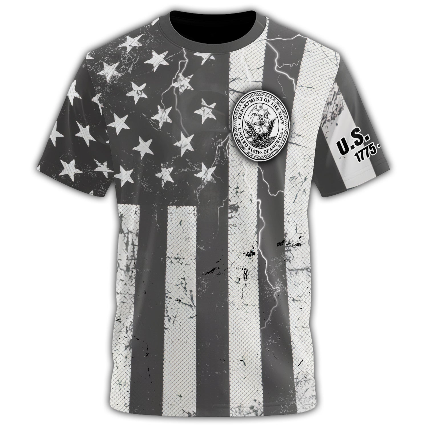 U.S. Navy Veteran Proudly All-over Print T-Shirt Secondary image