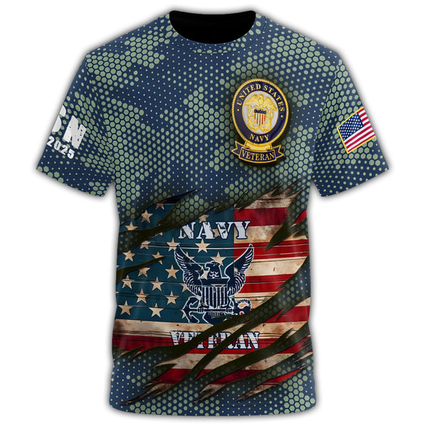 U.S. Navy Veteran Defender All-over Print T-Shirt
