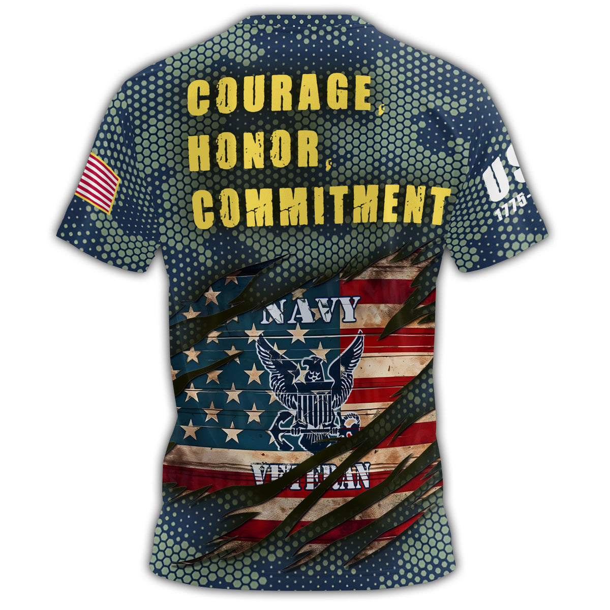 U.S. Navy Veteran Defender All-over Print T-Shirt