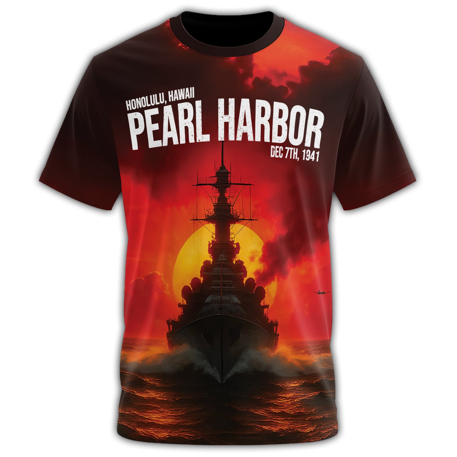 Honoring the Legacy of Pearl Harbor All-over Print T-Shirt Secondary image