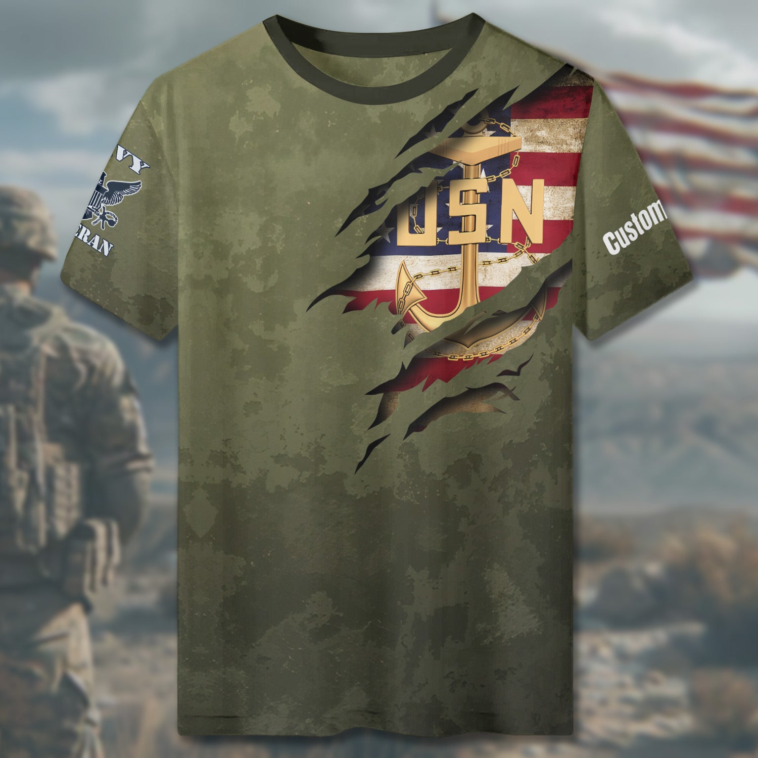 I Earned It All-over Print Personalized T-Shirt