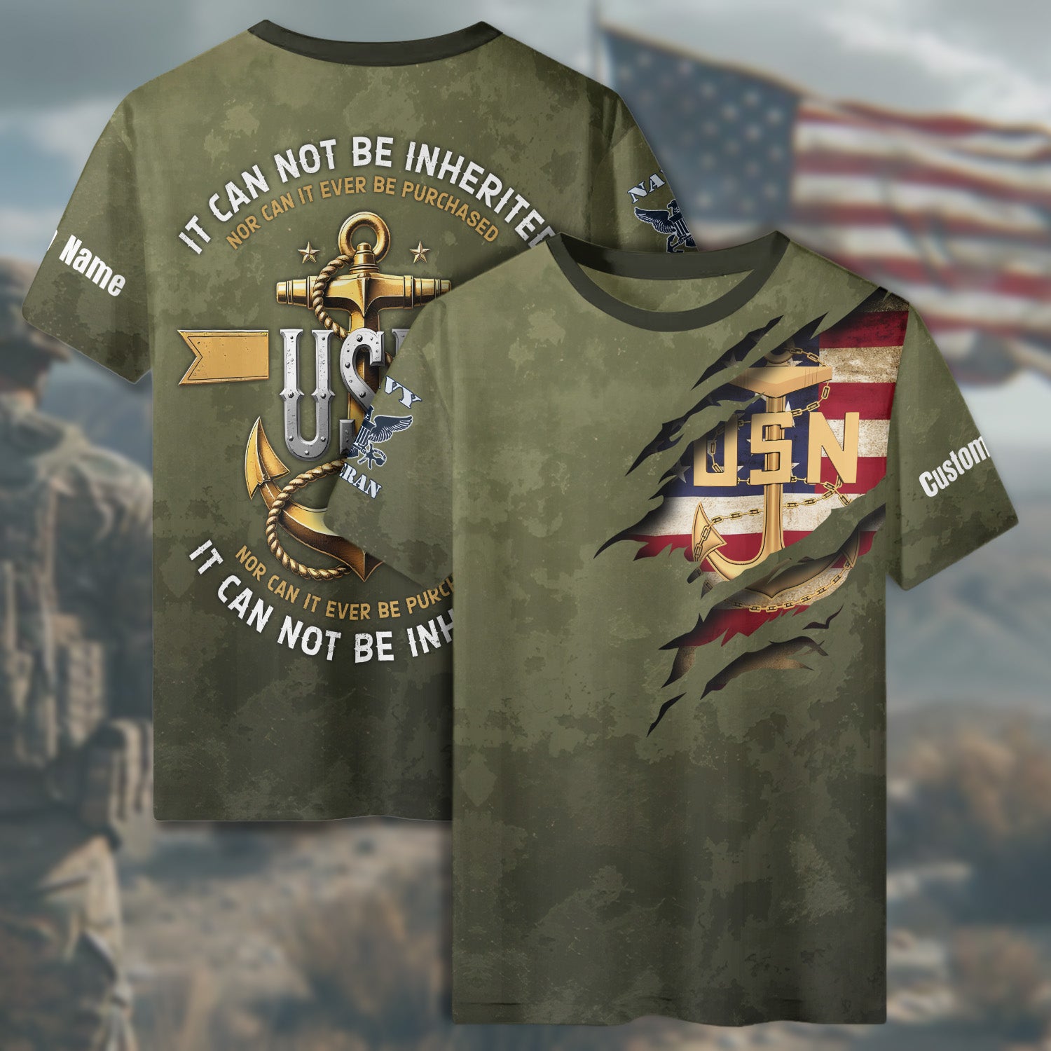 I Earned It All-over Print Personalized T-Shirt