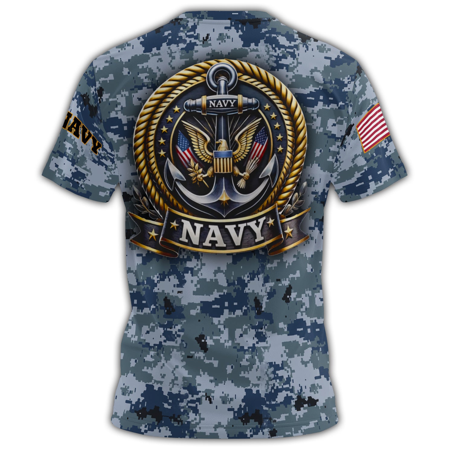 US Navy All-over Print Personalized T-Shirt