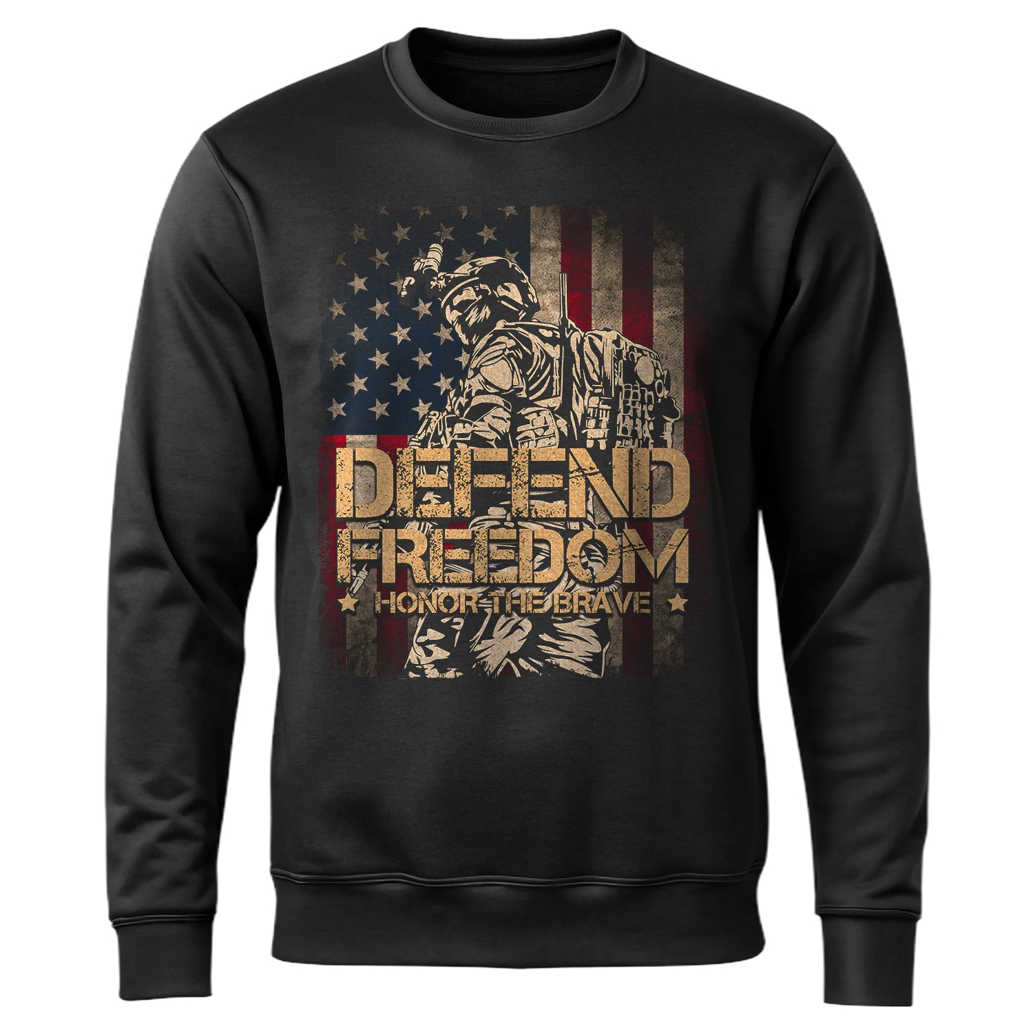 Defend Freedom Honor the Brave US Sweatshirt