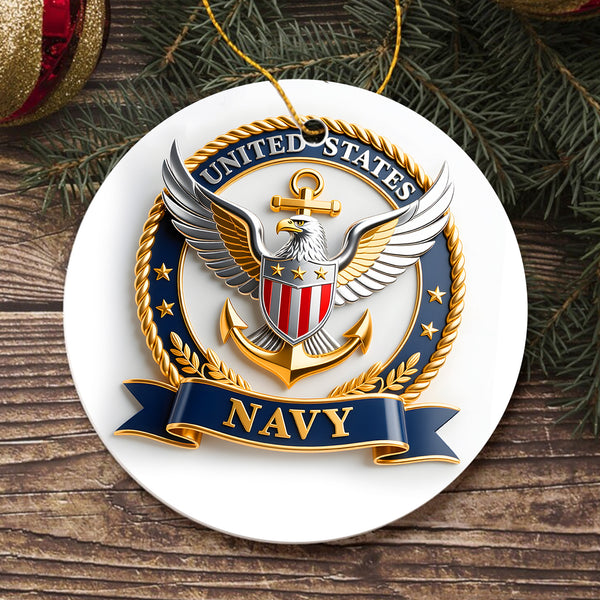 Navy Veteran Honor Service Ornament