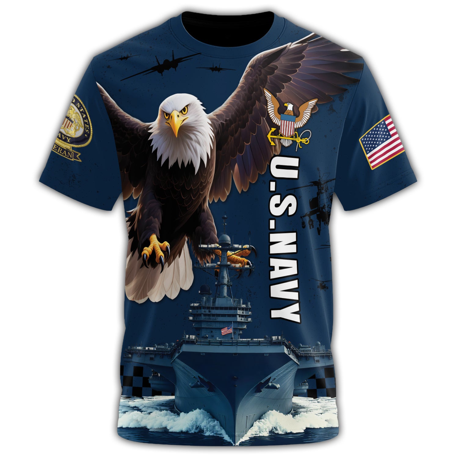 US Navy Power of the Sea All-over Print T-Shirt Secondary image