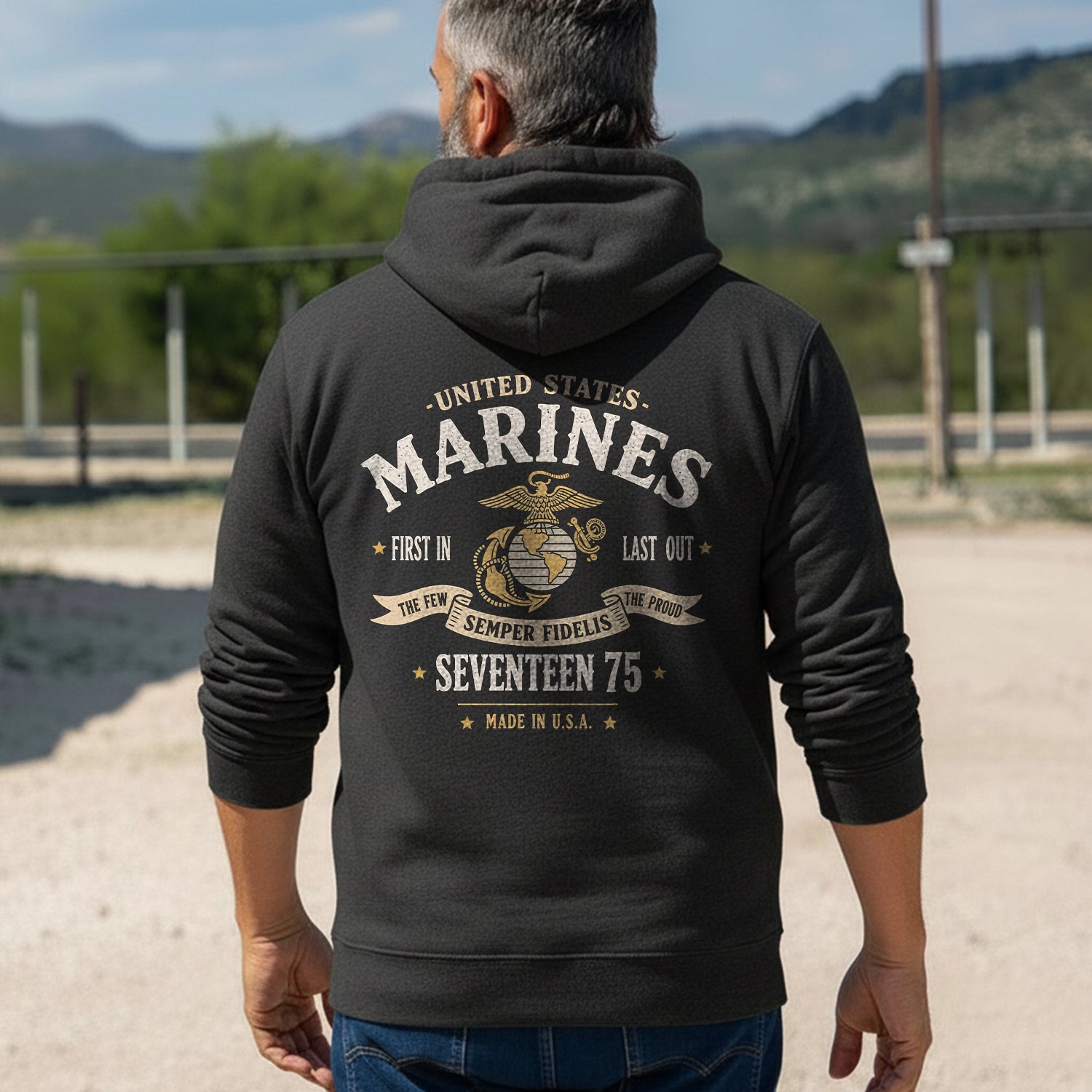 United States Marines First In Last Out The Hoodie