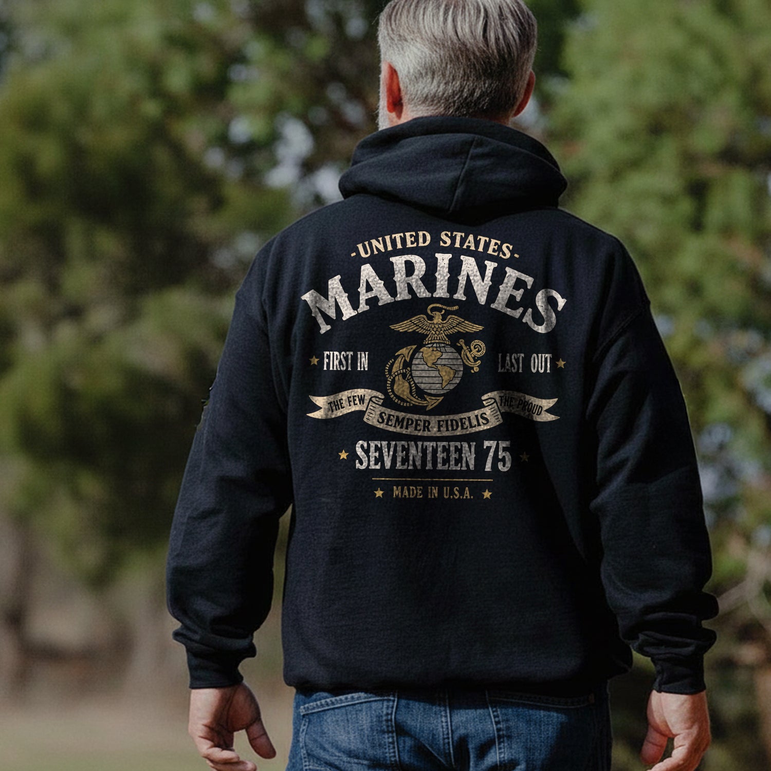 United States Marines First In Last Out The Hoodie