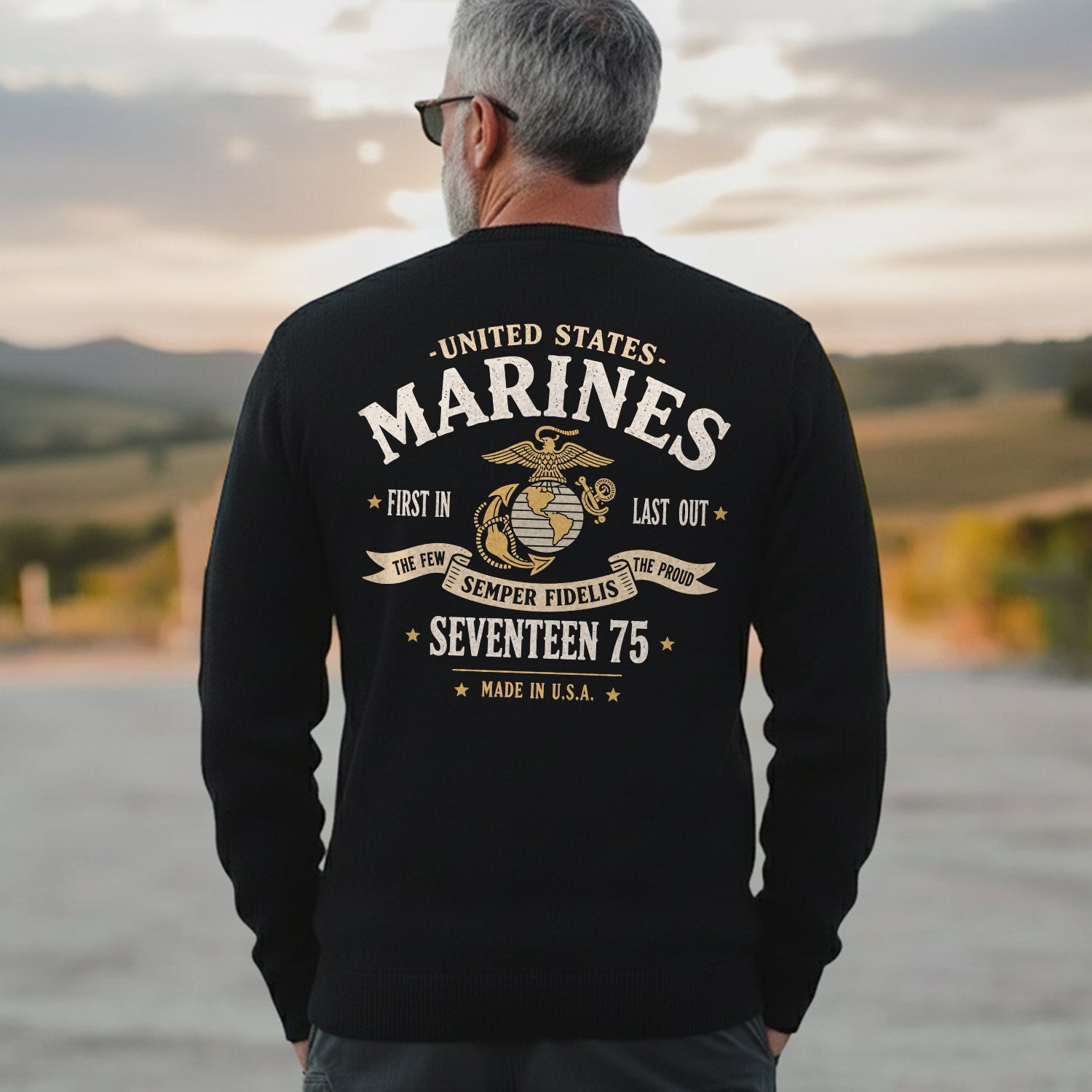 United States Marines First In Last Out Sweatshirt