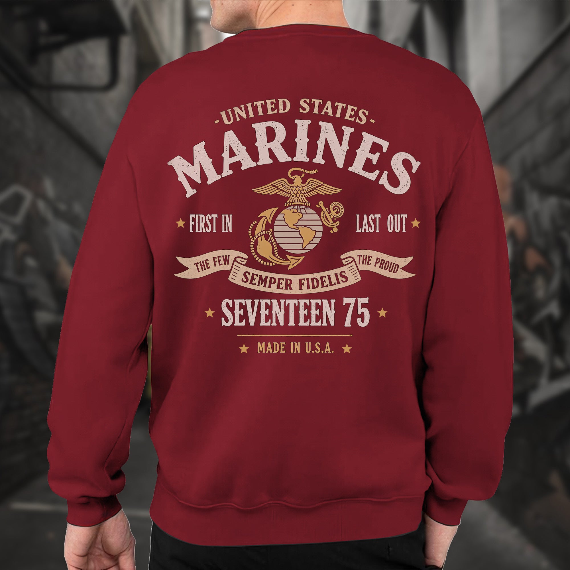 United States Marines First In Last Out Sweatshirt