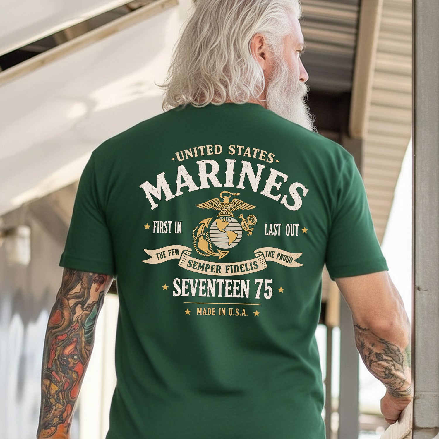 United States Marines First In Last Out T-Shirt