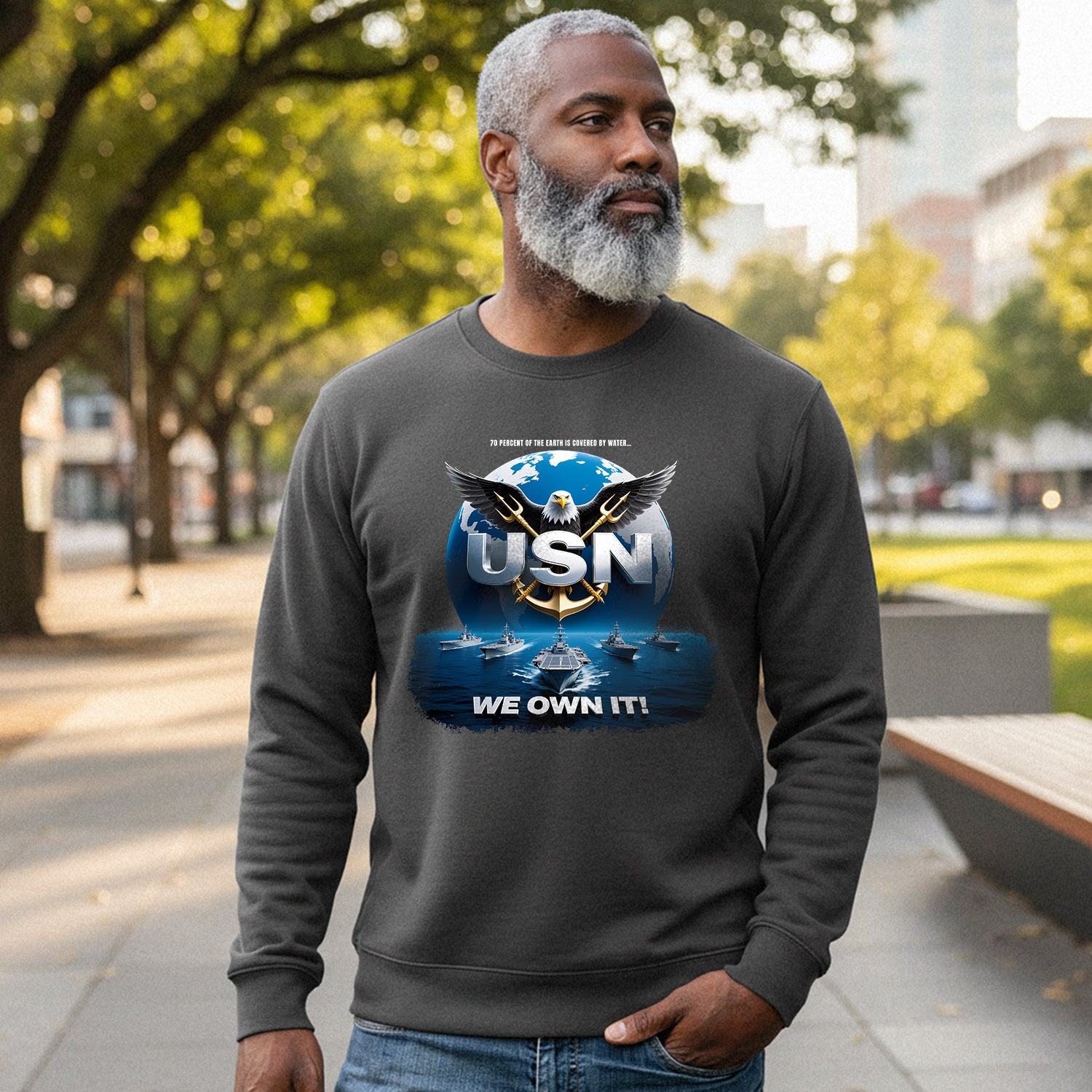 70 Percent of the Earth Is Covered by Sweatshirt