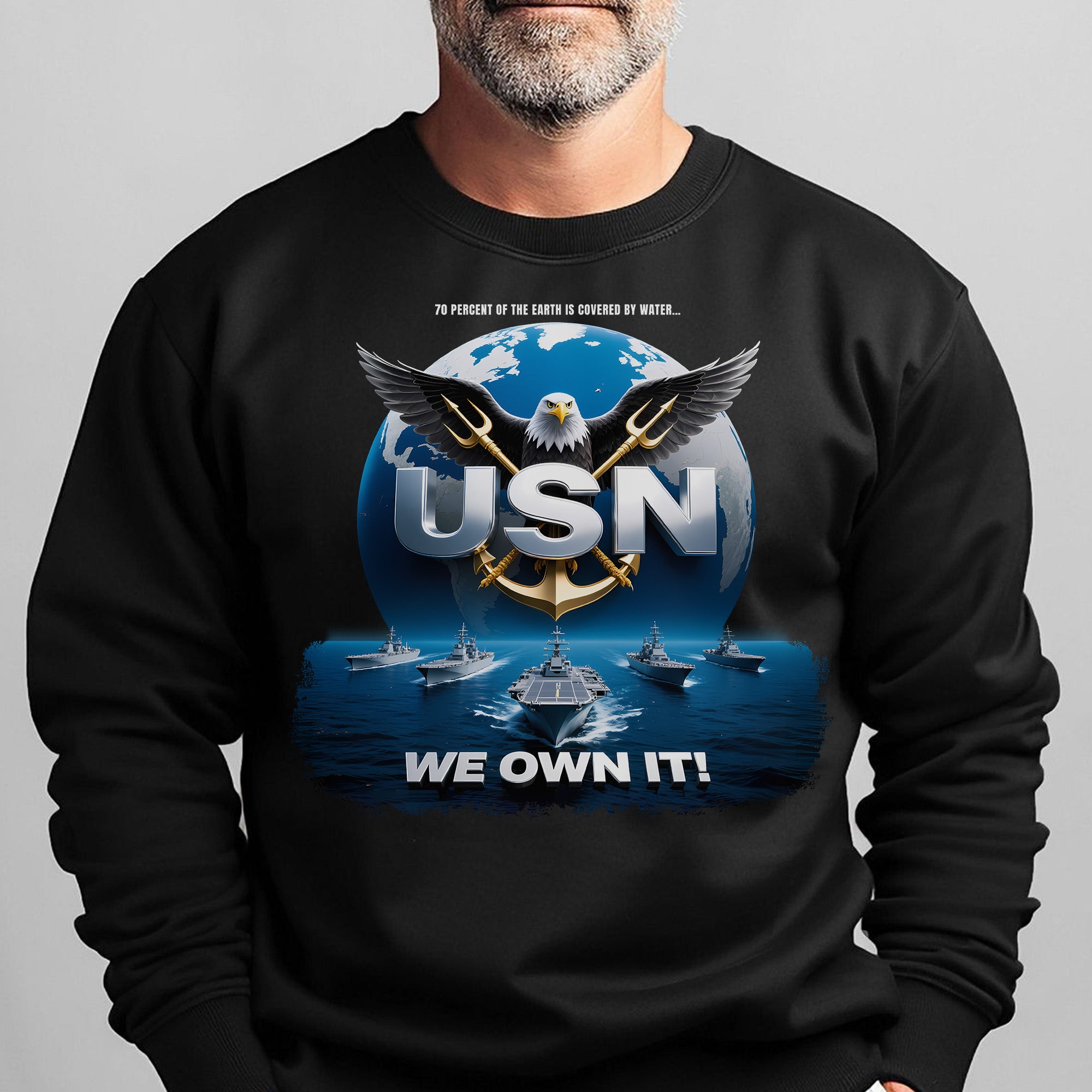 70 Percent of the Earth Is Covered by Sweatshirt