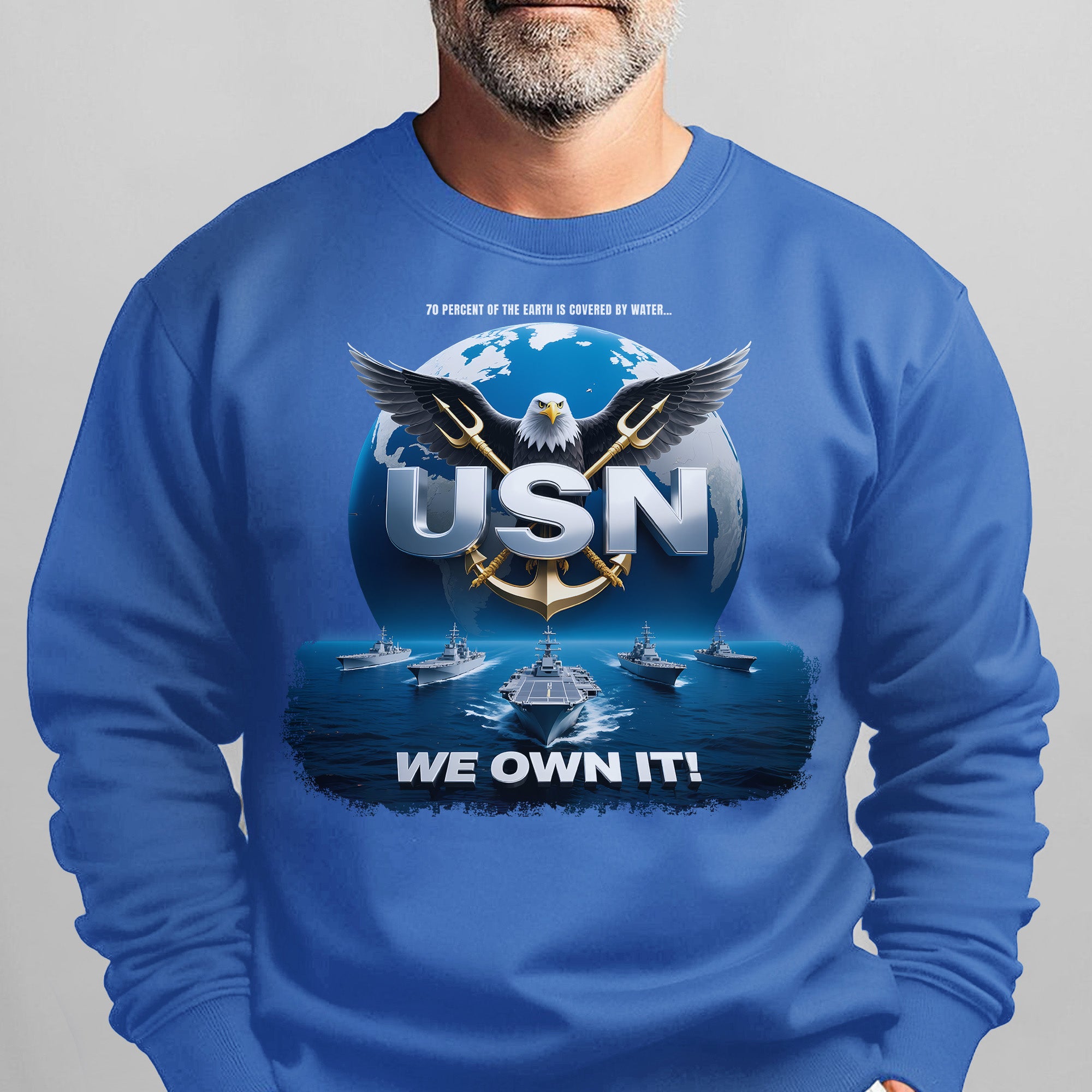 70 Percent of the Earth Is Covered by Sweatshirt