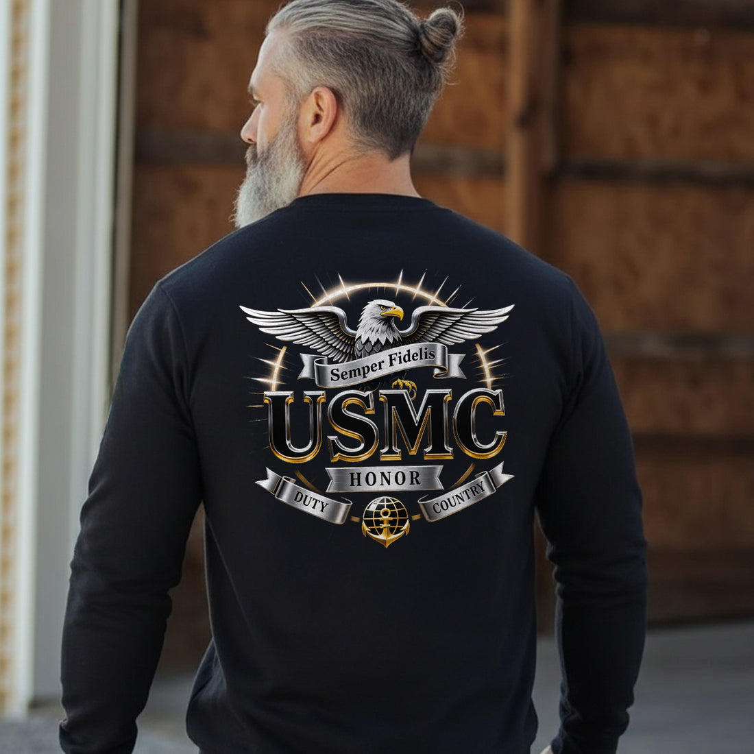 Semper Fidelis USMC Duty Honor Country Sweatshirt