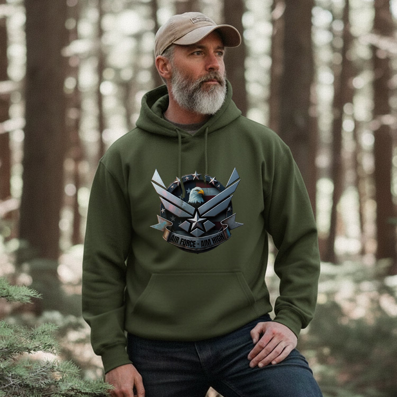 Air Force Aim High US Air Force Military Hoodie