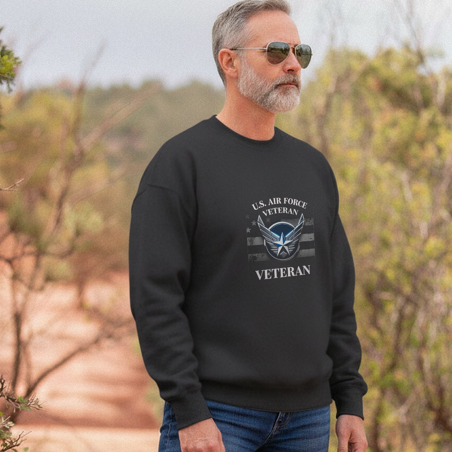 US Air Force Veteran Military Patriotic Sweatshirt