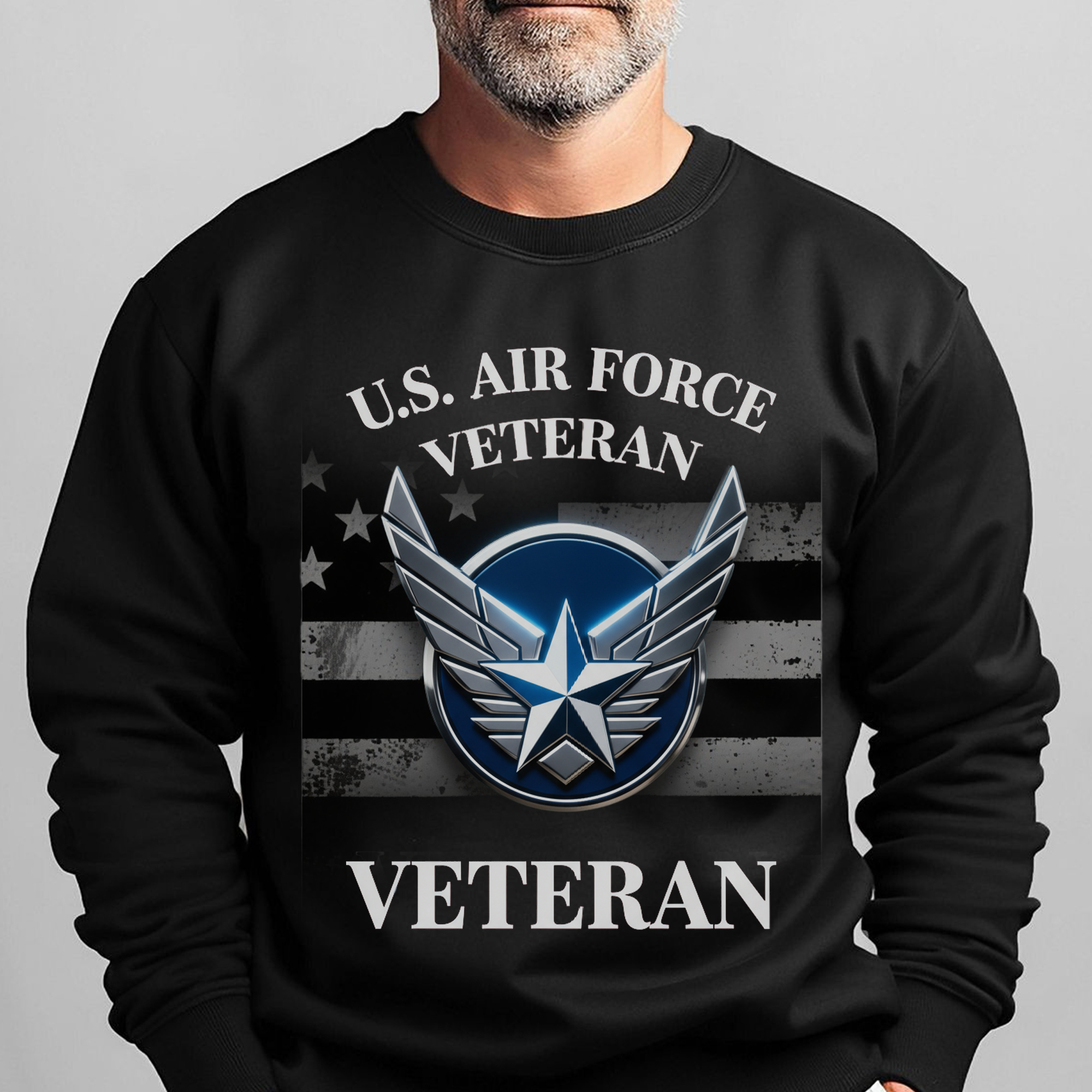 US Air Force Veteran Military Patriotic Sweatshirt