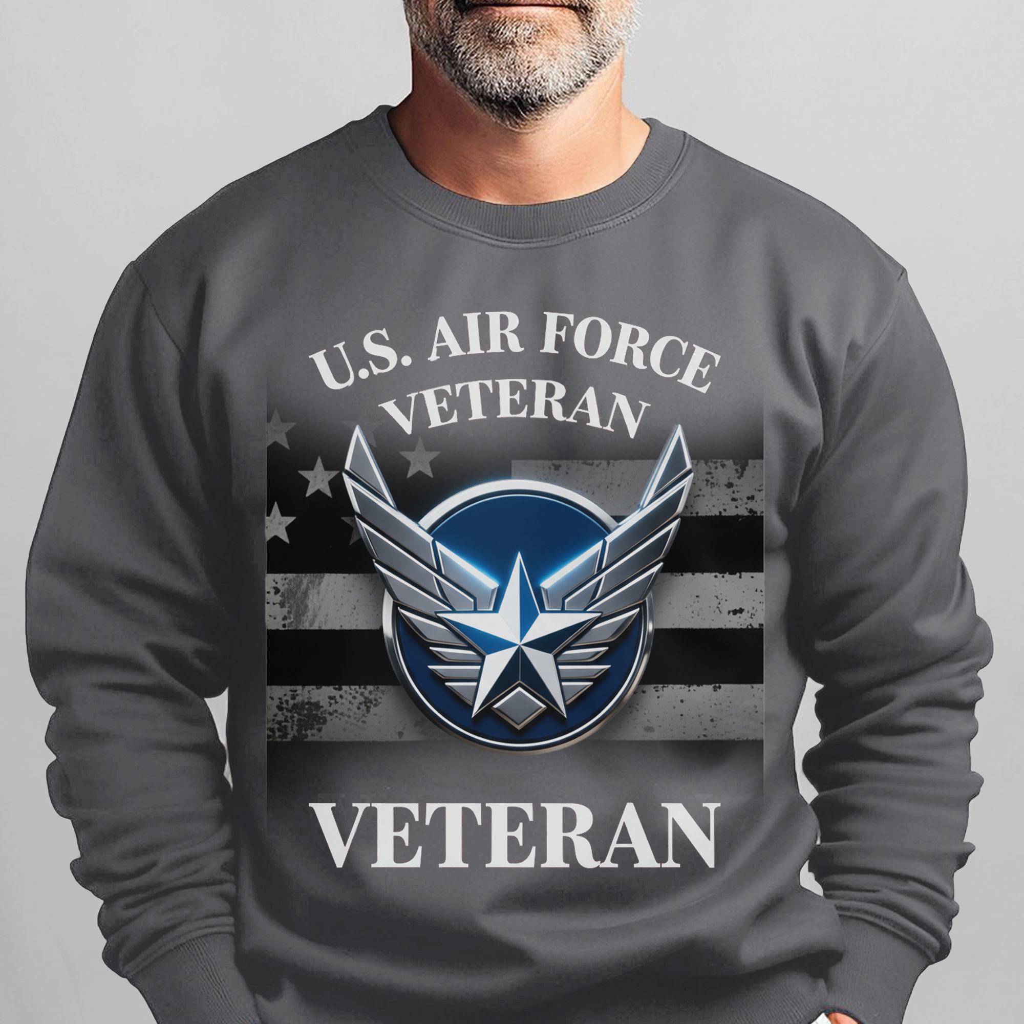 US Air Force Veteran Military Patriotic Sweatshirt