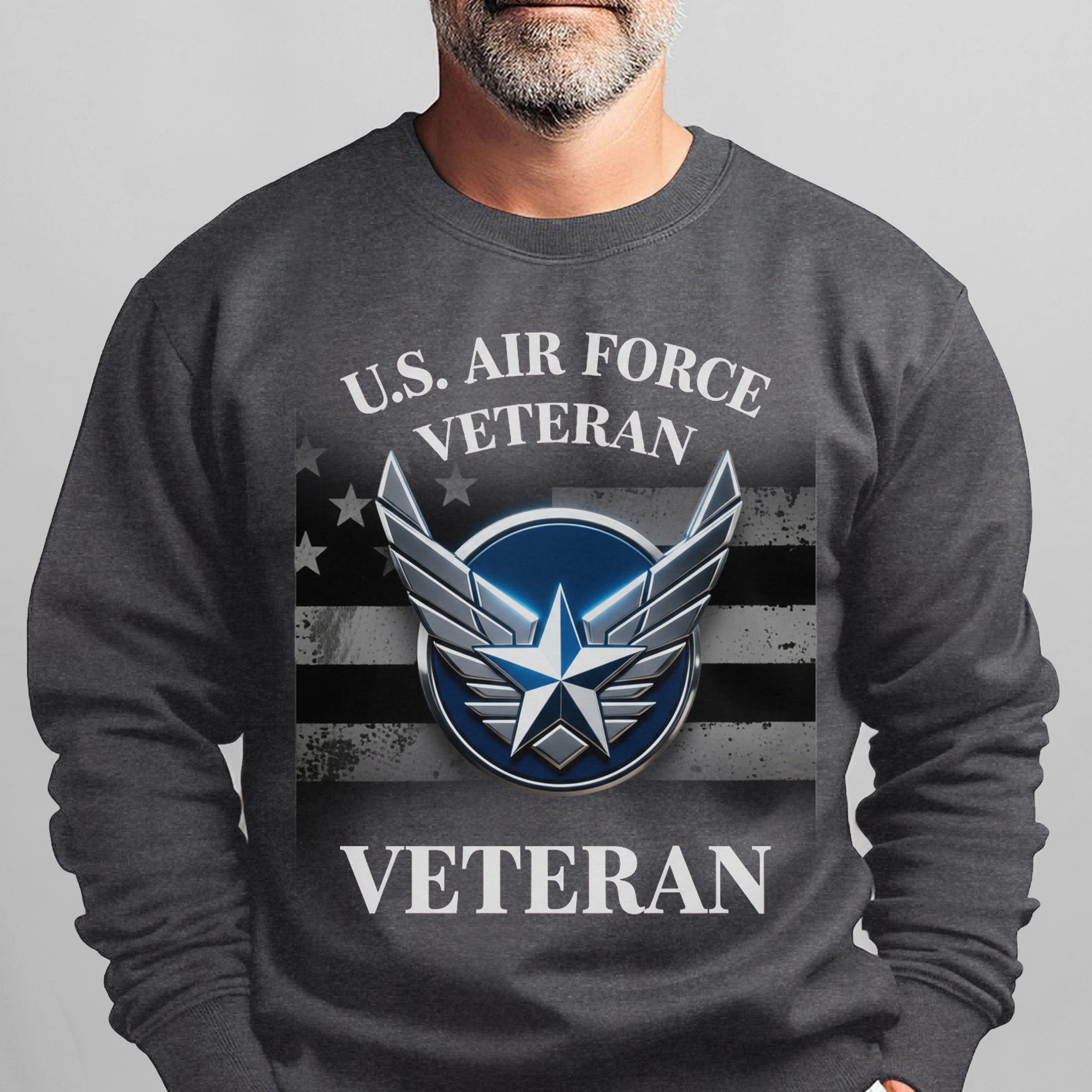 US Air Force Veteran Military Patriotic Sweatshirt