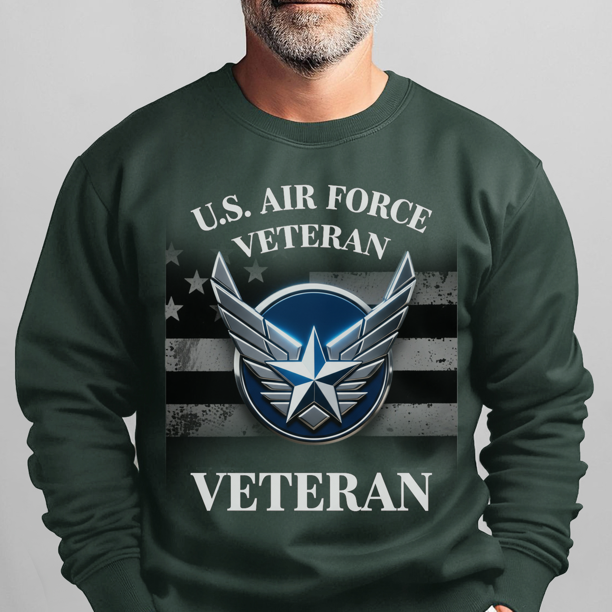 US Air Force Veteran Military Patriotic Sweatshirt