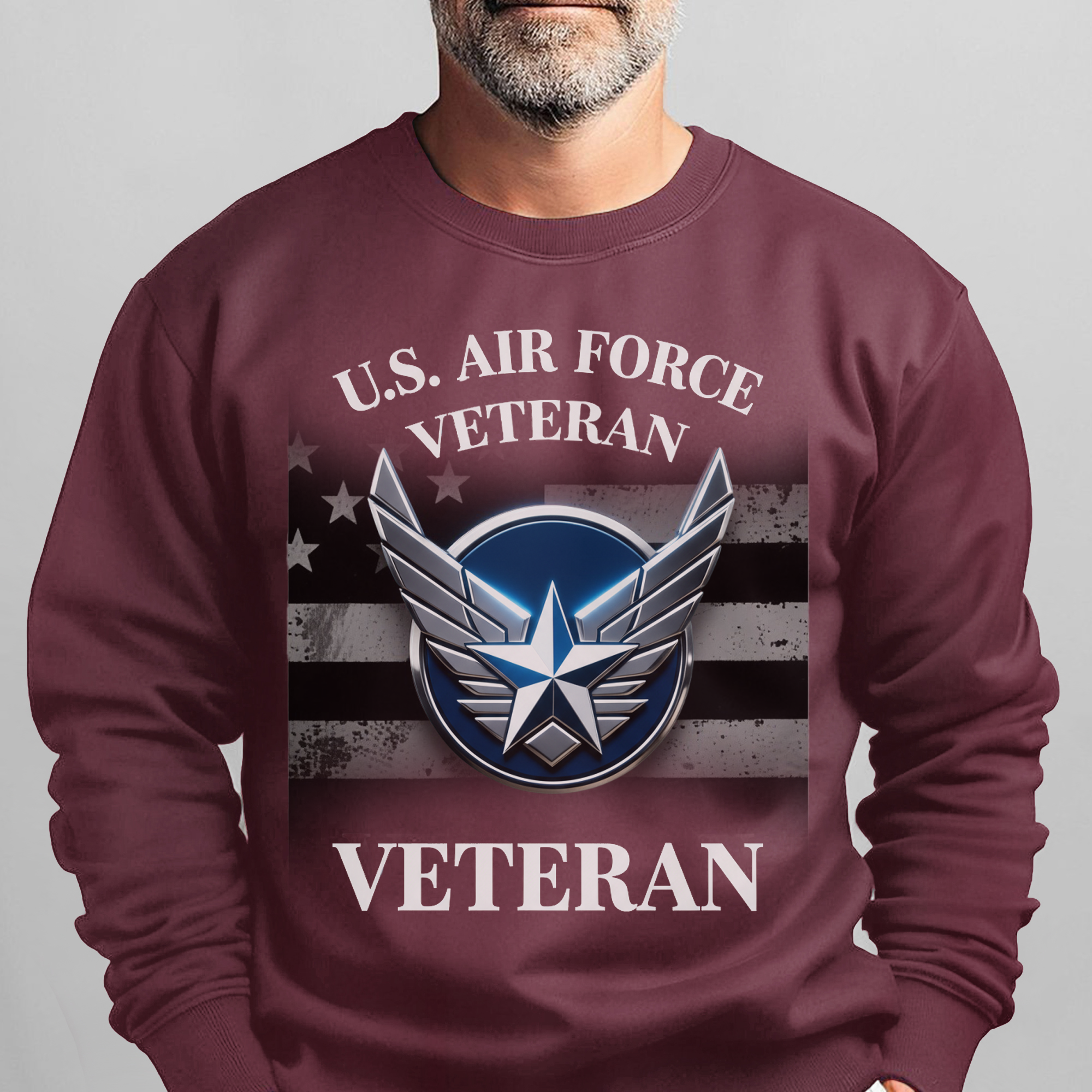 US Air Force Veteran Military Patriotic Sweatshirt