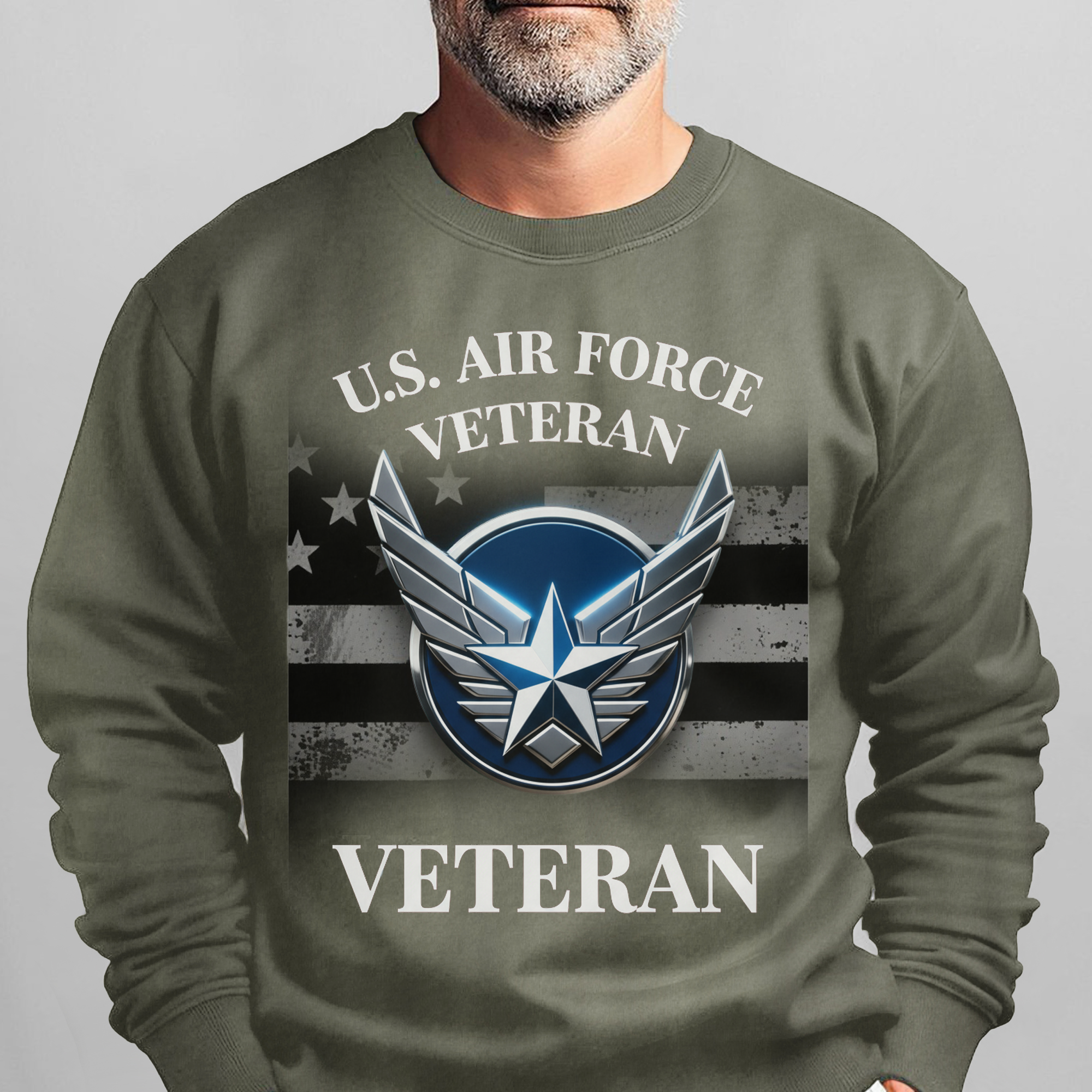 US Air Force Veteran Military Patriotic Sweatshirt